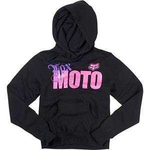  Fox Racing Womens Yello Moto Hoody   Small/Black 