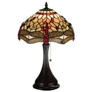 Scarlet Dragonfly Accent Table Lamp 18.5 Inches H