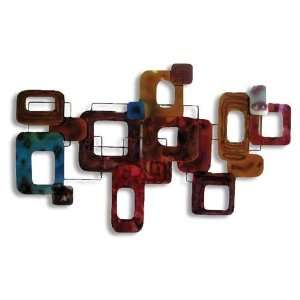 Squares Design Collection Metal Wall Art Home Decoration 