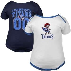 Gerber Tennessee Titans Infant Navy Blue White Mascot Player 2 Pack 