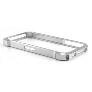  Iphone 4/4S Aluminum Bumper Case (Silver) Cell Phones 