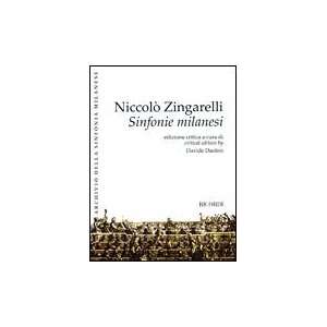  Niccolo Zingarelli   Sinfonie Milanesi Book Sports 