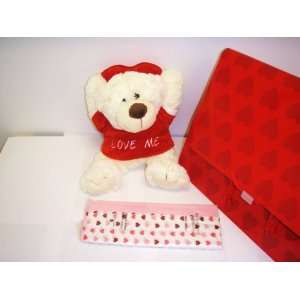   Heart Bear with Gift Package Love Me 14 Plush Bear   Mothers Day
