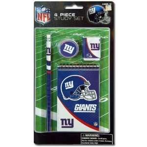  NFL New York Giants 4pk Study kit on Blister Card   Pencil 
