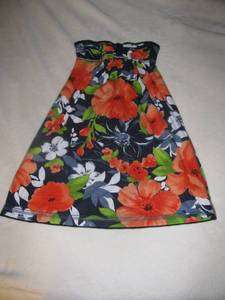 Abercrombie Girls Strapless Tube Floral Dress Brand New with Tags S M 