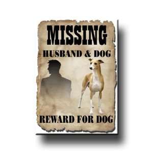 Italian Greyhound Missing Reward Fridge Magnet