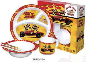 Busted Knuckle Garage Childrens 5 Piece Tableware Set  