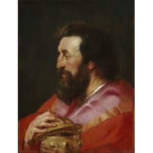  Oil Painting Melchior, The Assyrian King Peter Paul 