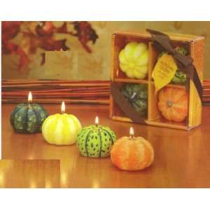  Deco Glow Gourd Candles 4 piece gift set