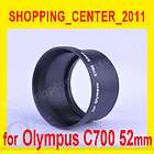52mm Camera lens filter adapter tube For Olympus C700 w