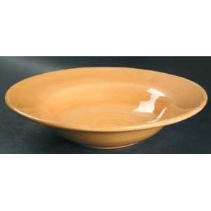 Pottery Barn Sausalito Amber Large Rim Soup Bowl, Fine 