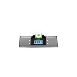   iHOME Gunmetal Portable Stereo Alarm Clock With iPod Dock Electronics