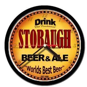  STOBAUGH beer and ale cerveza wall clock 