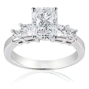   Radiant Cut Diamond Engagement Ring 14K SI1 EGL Fascinating Diamonds