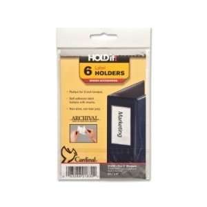  Cardinal HOLDit Self Adhesive Label Holders   Clear 