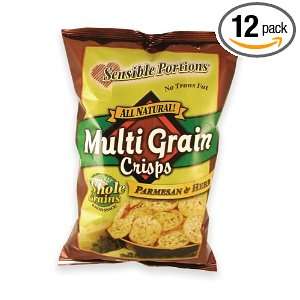   Multi Grain Crisps, Parmesan & Herb, 3.5 Ounce Bags (Pack of 12