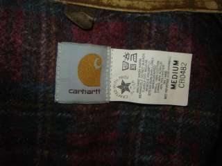 Made in USA CARHARTT CB0482 SANDSTONE DUCK Quilted Blanket Lined CHORE 