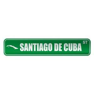   SANTIAGO DE CUBA ST  STREET SIGN CITY CUBA