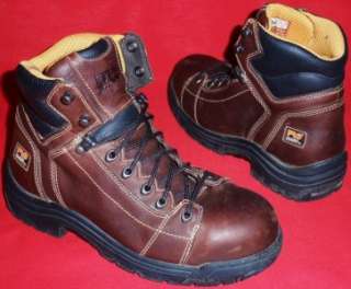   TIMBERLAND POWERFIT TITAN EH Leather STEEL TOE Work Boots 9.5 M  
