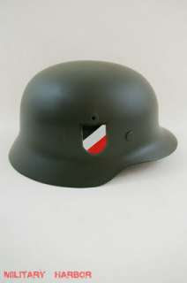 WWII German M40 helmet field gray replica steel decal  