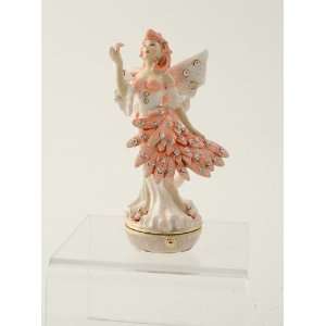  Flamingo Fairy   Fairy Jeweled Trinket Box By Debby 