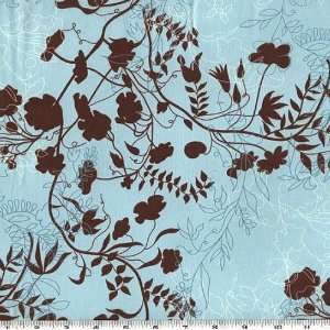  45 Wide Sofia Cotton Lawn Tendrils Azure Fabric By The 
