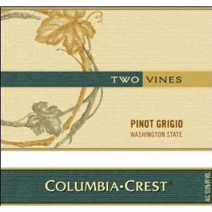  Columbia Crest Two Vines Pinot Grigio 2009 750ML Grocery 