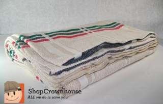 Vintage Western Camp Blanket Bedspread 94 x 75 Picnic Tablecloth beige 