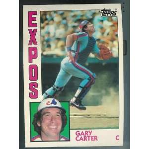 Gary Carter 1984 Topps Big Baseball #18 Expos (4 1/2 inch X 6 1/2 inch 
