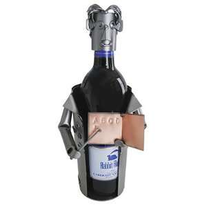   Teacher, Male Wine Bottle Holder H&K Steel Sculpture