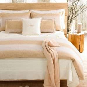 Hotel Collection Haven DESERT Linen Pillow Sham Beige Golden Peach 