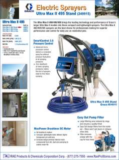 Graco Ultra Max II 495 Stand Paint Sprayer   249915  