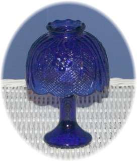 COBALT BLUE CANDLE LIGHT WITH SHADE   NEW  
