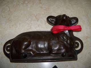 vintage kitchen Iron cake candy lamb mold NICE  