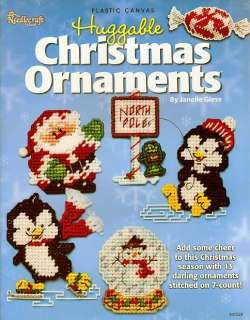 Huggable Christmas Ornaments~Plastic Canvas Pattern Book~Janelle Giese 