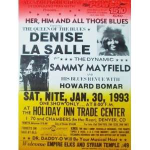   Denise La Salle Sammy Mayfield Denver Gig Poster Blues