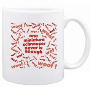  New  One Miniature Schnauzer Never Is Enough   Mug Dog 