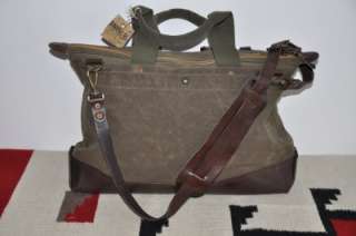 Ralph Lauren RRL Leather & Heavy Canvas Duffle Bag  