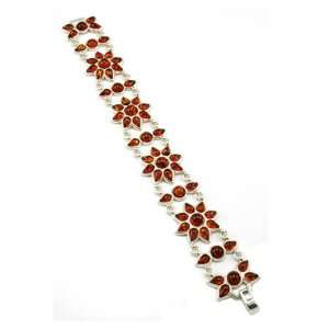   Amber Bracelet, Cognac, Baltic Amber Starbursts of Amber Bracelet