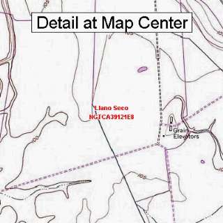 USGS Topographic Quadrangle Map   Llano Seco, California (Folded 