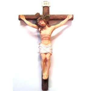  Blessed By Pope Benedict XVI Wood Style Wall Crucifix 4 