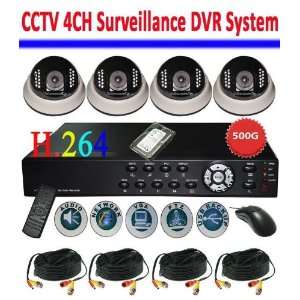  4ch 500g standalone dvr 22led dome cameras security kit 