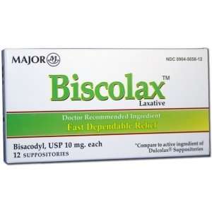  Bisacodyl Suppositories 10 Mg 12