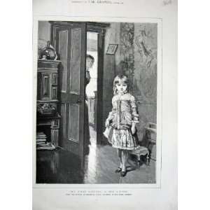  1882 Cauty Royal Academy Art Little Girl Babysitter Art 