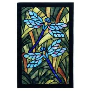  5058 PT Dragonfly Garden Stained Glass Quilt Pattern by 