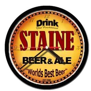  STAINE beer and ale cerveza wall clock 