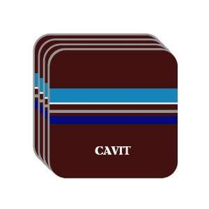 Personal Name Gift   CAVIT Set of 4 Mini Mousepad Coasters (blue 