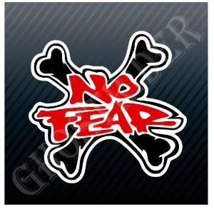  No Fear Crossbones Car Trucks Sticker Decal Everything 