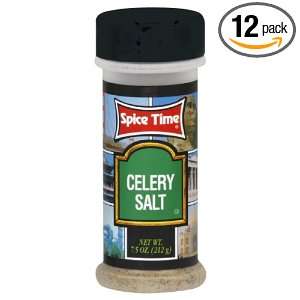 Spice Time Spice Celery Salt, 7 Ounce (Pack of 12)  