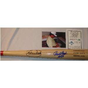   Bench Autographed Baseball Bat Reds Hof Radtke